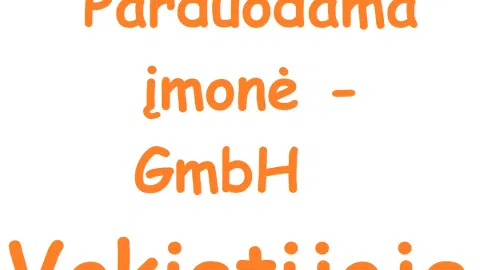 Parduodama įmonė (GmbH) Vokietijoje - 1