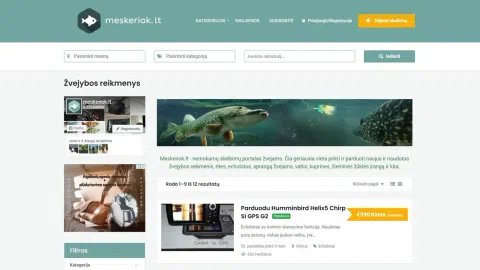 Žvejybos reikmenu skelbimu portalas - 1