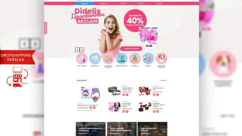 Parduodamas internetinis verslas - žaislų parduotuvė - 1