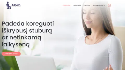 Parduodama laikysenos prekių el. parduotuvė - 1
