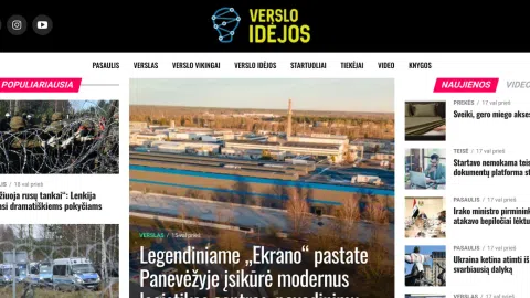 Parduodama verslo naujienų svetainė versloidejos.lt - 1