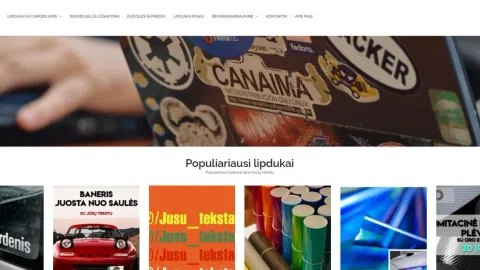 Parduodamas lipdukų gamybos verslas (MB Limpa lipdukai) - 1