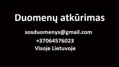 Duomenų atkūrimas Vilniuje, Duomenų atkūrimas Vilnius - 1