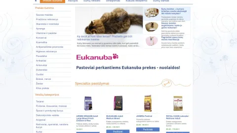Gyvūnų prekių e-parduotuvė su dideliu lankomumu - 1