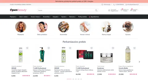 Parduodu kosmetikos e-shop'ą www.openbeauty.lt - 1