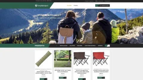 Parduodama El. parduotuvė Stovyklautojas.lt su tiekėju (dropshipping principas) - 1