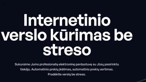 Internetinė parduotuvė su integruotu tiekėju - 1