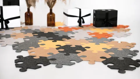 Parduodamas verslas su produkcijos likučiais. Puzzle tipo kilimėliai - 1