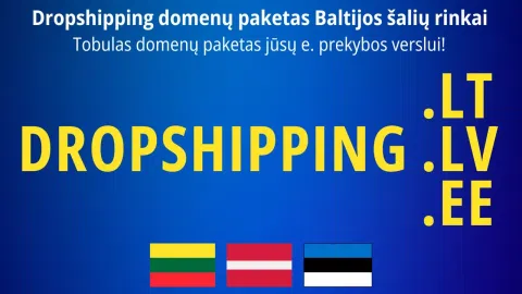 Parduodamas DROPSHIPPING.LT/LV/EE domenų paketas - 1