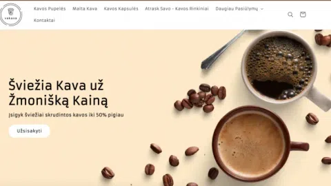 Pelninga Internetinė Kavos Tiekimo Parduotuvė - 1