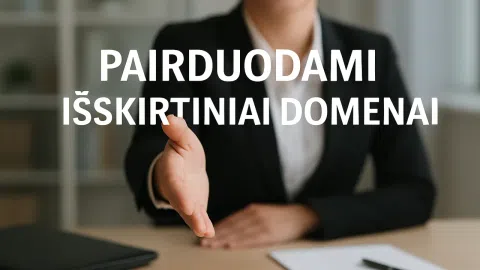 Parduodami išskirtiniai domenai ir tinklapiai - 1
