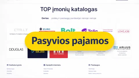 Parduodamas įmonių katalogo ctr.lt projektas su pasyviomis pajamomis - 1