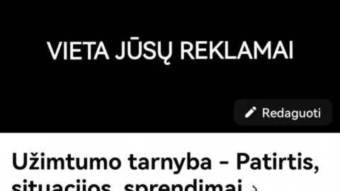Reklama Facebook grupėje - 1