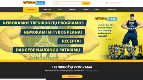 Parduodamas VITAMINSPORT.LT el. parduotuvė ir internetinis portalas - 1