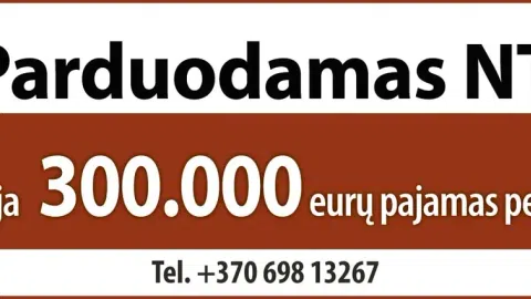 Parduodami patalpų nuomos verslai su NT - 1