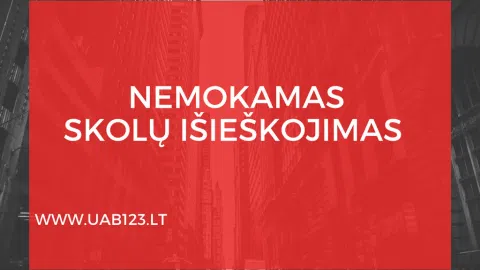 UAB123 - NEMOKAMAS Skolų Išieškojimas! - 1