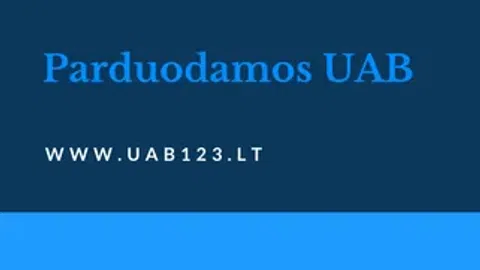 Parduodama UAB PVM mokėtoja - 1