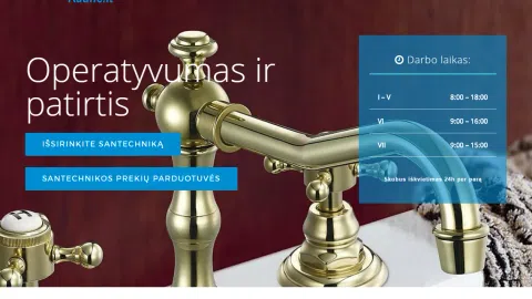 Parduodama svetainė http://santechnikaskaune.lt - 1