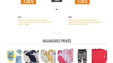 Parduodama vaikiškų rūbų internetinė parduotuvė - 1