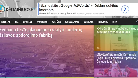 Parduodame miesto naujienų svetainę