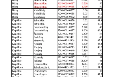 220 ha vldanti ir išnuomojusi įmonė. Parduodamas UAB arba atskirai sklypai.