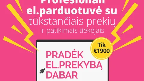 Profesionali el.parduotuvė su patikimų tiekėjų integracijomis ir vertimais