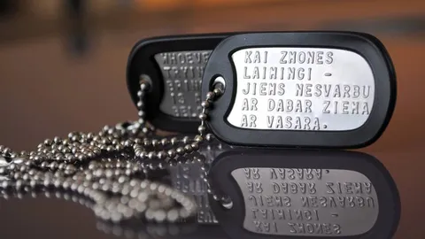 Parduodamas kariškų ID žetonų smulkusis verslas.