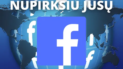 Nupirkčiau FACEBOOK puslapį arba grupę