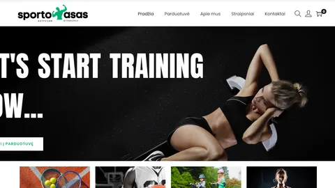 Sporto prekių el.parduotuvė už savikaina