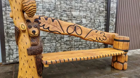 Ažuoliniai lauko suoliukai