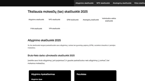 Parduodu svetaine MokesciuSkaiciuokle.lt su 100 vizitu per diena is Google