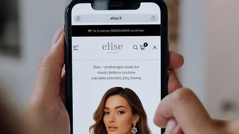 Parduodama rūbų el. parduotuvė Elise.lt
