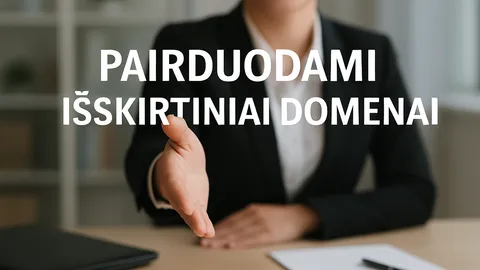 Parduodami išskirtiniai domenai ir tinklapiai