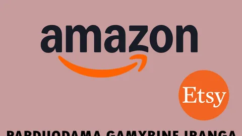 Gamybine iranga su Amazon, Etsy parduotuvemis