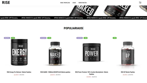 Parduodamas sporto papildų paruoštas verslas.