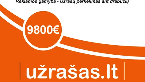 Užrašas.lt - Parduodamas paruoštas verslas, el. parduotuvė + reklamos gamyba